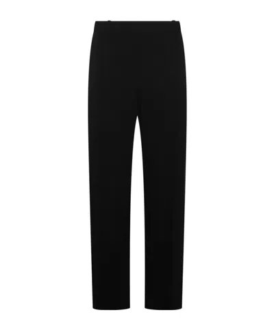 The Row Black Elia Trousers In Blk Black