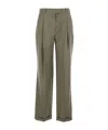 The Row Belt Loop Casual Pants In Green