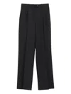 The Row Belt Loops Pleats Trousers In Black