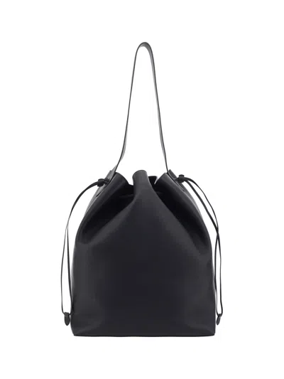 The Row Belvedere Bucket Bag In Black Shg