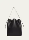 THE ROW BELVEDERE BUCKET BAG IN SADDLE LEATHER