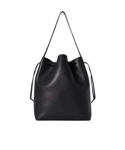 The Row Belvedere Drawstring Tote In Black