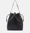 THE ROW BELVEDERE LEATHER BUCKET BAG