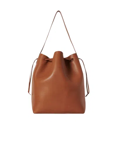 The Row Belvedere Shoulder Bag In Brown
