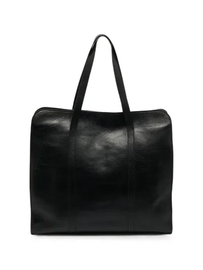 Pre-owned The Row Ben Leather Tote Bag In Black