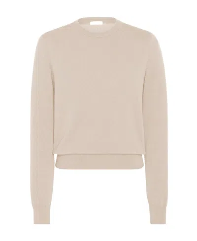 The Row Benji Cashmere Sweater In Nude