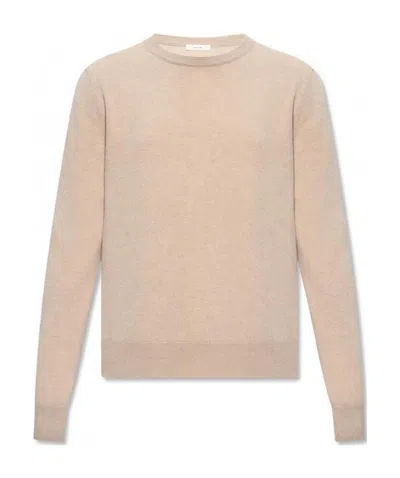 The Row Benji Long-sleeved Pullover In Nude