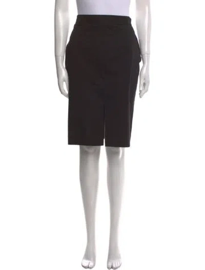 Pre-owned The Row Benson Knee-length Skirt In Black
