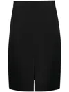 The Row Benson Midi Skirt In Black