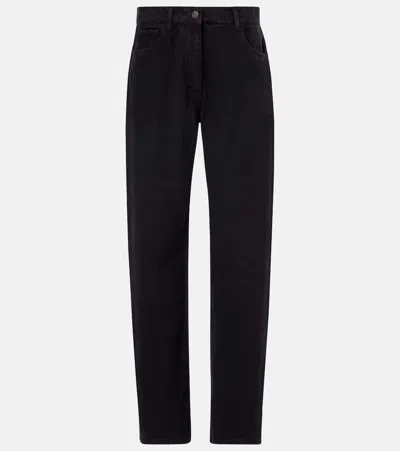 The Row Bercy Straight Jeans In Black