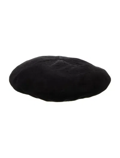 Pre-owned The Row Beret Hat In Black