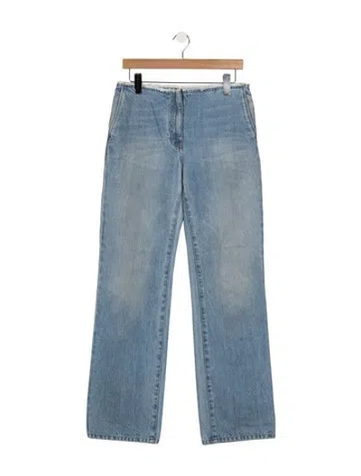 Pre-owned The Row Beso Straight Leg Jeans In Black