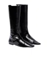The Row Bette Leather Knee-high Boots In Black