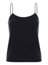 The Row Crepe Camisole Top Biggins Sleeveless In Blue