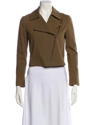 Pre-owned The Row Biker Jacket In Green