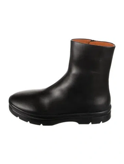 Pre-owned The Row Billie Leather Boots In Black