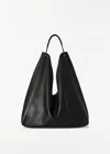 The Row Bindle Leather Tote Bag In Black