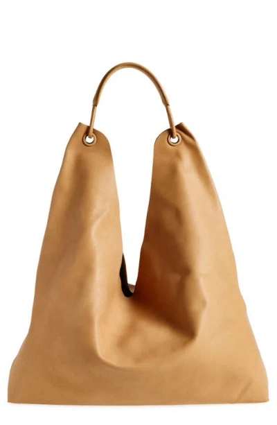 The Row Leather Bindle 3 Shoulder Bag In Cream