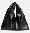 The Row Womens Black Pld Bindle Small Leather Bag In Black