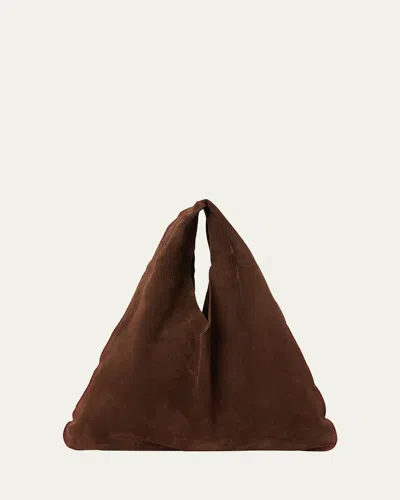 The Row Bindle Small Shoulder Bag In Suede