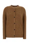 The Row Biscuit Wool Loneke Cardigan In Brown
