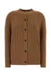 The Row Biscuit Wool Loneke Cardigan In Brown