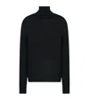The Row Bjorn Cashmere Rollneck Sweater In Black