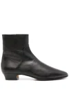 The Row Brown Hereditas 25 Ankle Boots In Black