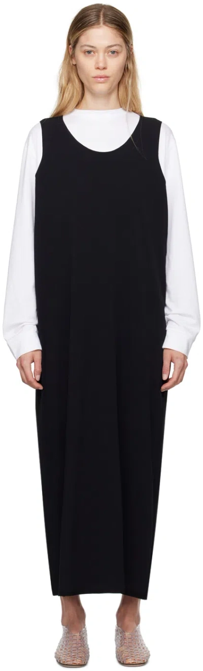 THE ROW BLACK AGLA MAXI DRESS