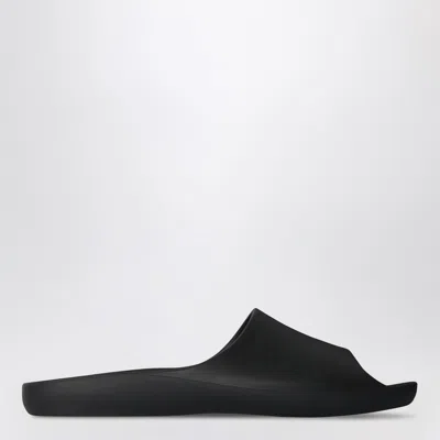 The Row Black Ama Rubber Slide Sandal