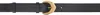 The Row Black Arrow Leather Belt In Black Shg