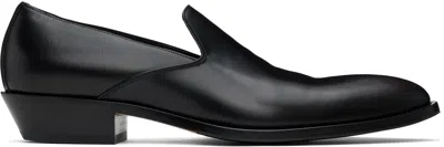The Row Black Awar 25 Loafers In Blk Black