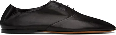 THE ROW BLACK AWAR LACE UP OXFORDS