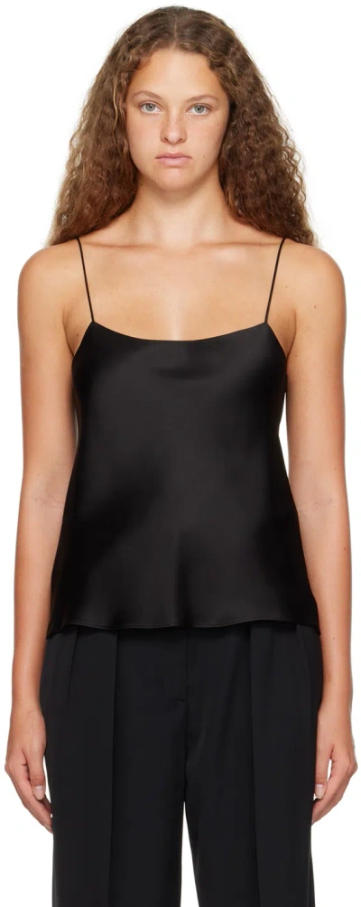 THE ROW BLACK BIGGINS CAMISOLE