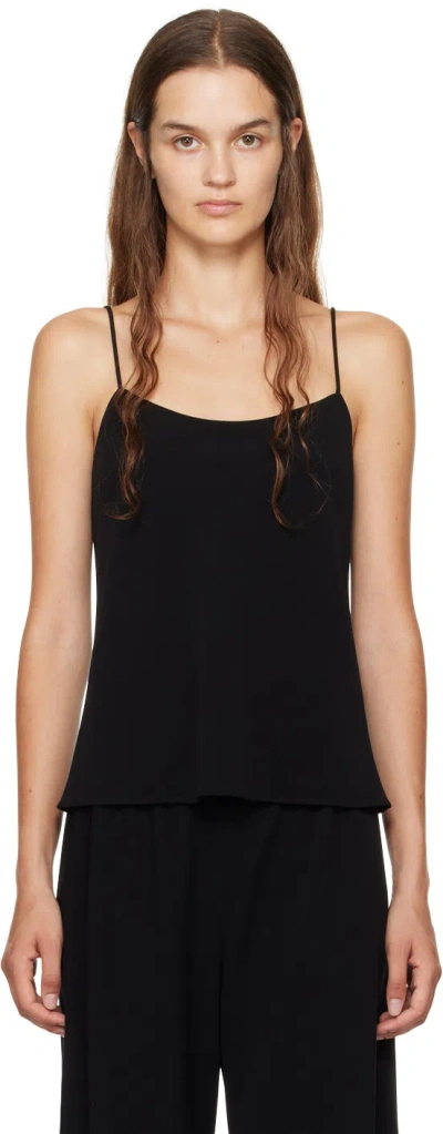 THE ROW BLACK BIGGINS CAMISOLE