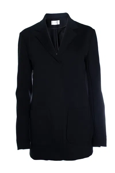The Row , Black Blazer Jacket With Slide Closure
