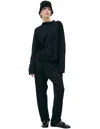 The Row Black Button-down Longsleeve In Black