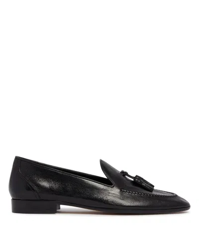 The Row Caden Leather Loafer In Black