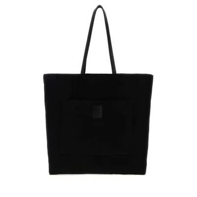 The Row Black Canvas Tori Shopping Bag Blackblackans Borse A Tracolla