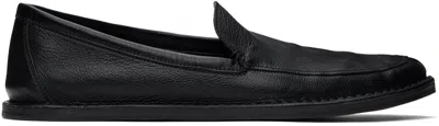 THE ROW BLACK CARY V1 LOAFERS
