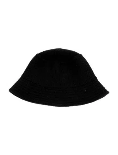 Pre-owned The Row Black Cashmere Bucket Hat