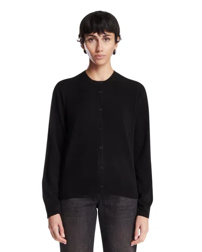 The Row Black Cashmere Cardigan