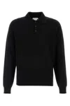 The Row Black Cashmere Judi Polo Shirt