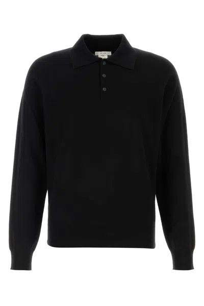 The Row Black Cashmere Judi Polo Shirt
