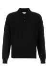 The Row Cashmere Polo Shirt Judi In Black