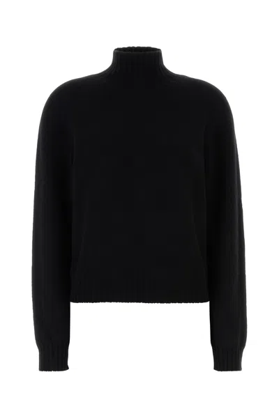 The Row Black Cashmere Kensington Sweater
