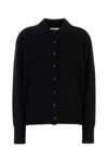 The Row Black Cashmere Lillia Cardigan In Black