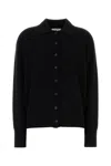 The Row Cashmere Lillia Cardigan Collared Design In Black