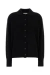 The Row Cashmere Lillia Cardigan Collared Design In Black