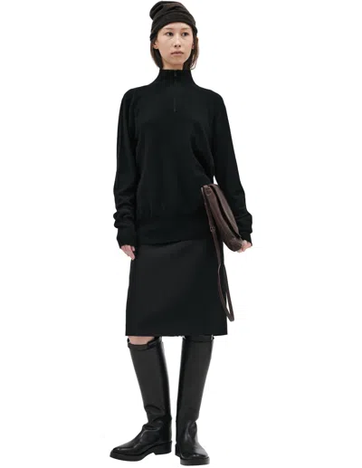 The Row Black Cashmere Sweater